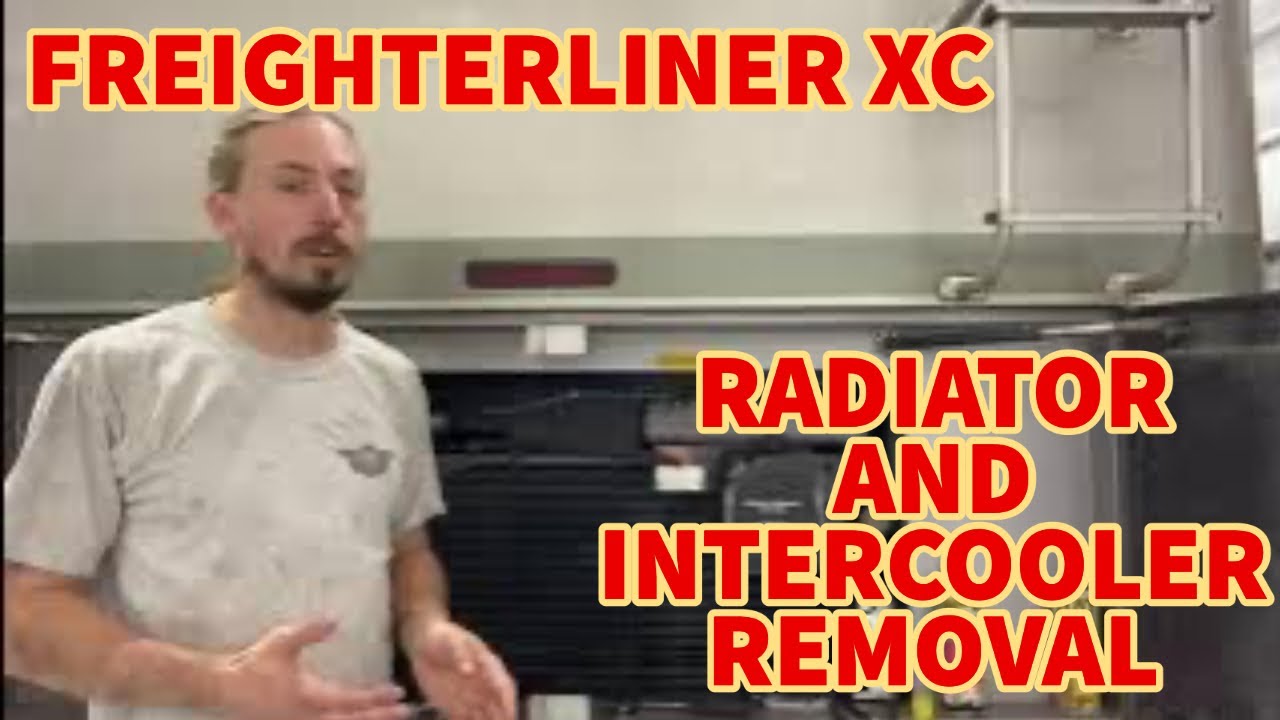 Freightliner XC (2000 Holiday Rambler Endeavor) Radiator and Intercooler Removal