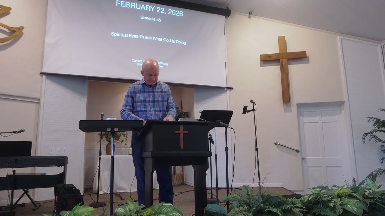 Spirtual Eyes to see what God is doing. 2-22-26