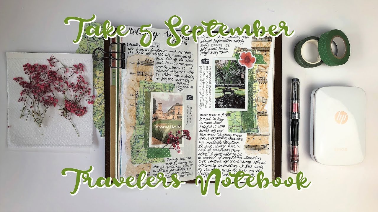 Take 5 | Journal Challenge | Travelers Notebook September
