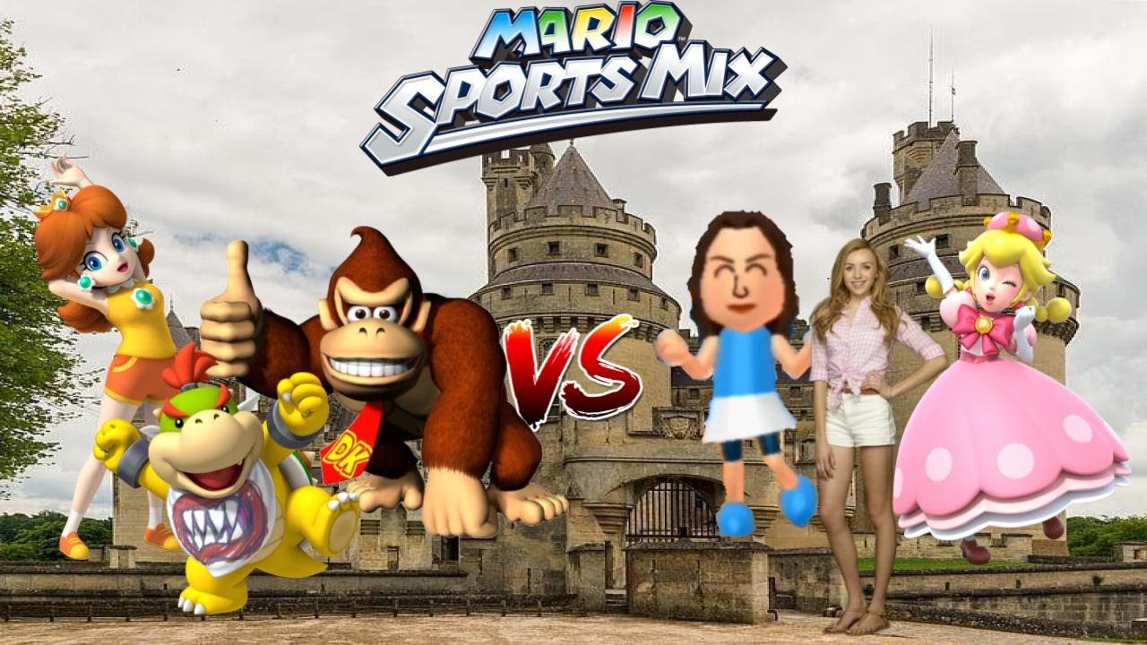Mario Sports Mix - Volleyball (3 players, Hard CPU) Exhibition Ep. 214