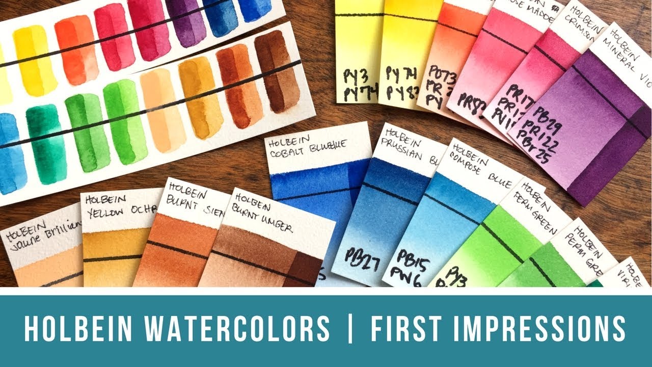 Holbein Watercolors (Set of 18) | First Impressions Review & Vegan Paint Discussion