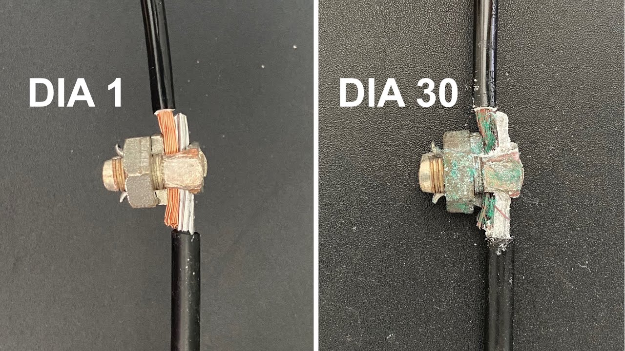 MUITO CUIDADO ao conectar ALUMÍNIO com COBRE!