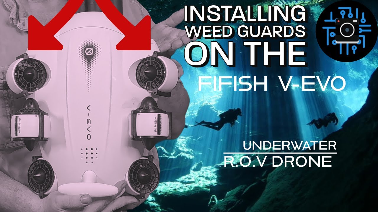 Установка защиты от водорослей на Qysea Fifish V-Evo #drone #fifishvevo #fifish #qysea #vevo