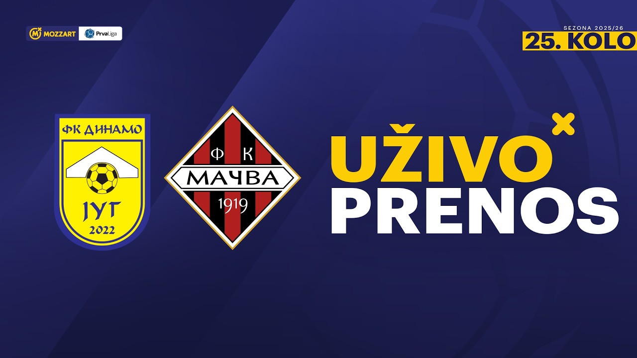 SU Dinamo Jug - Mačva Mozzart Bet Prva liga Srbije 2025/26 25. Kolo