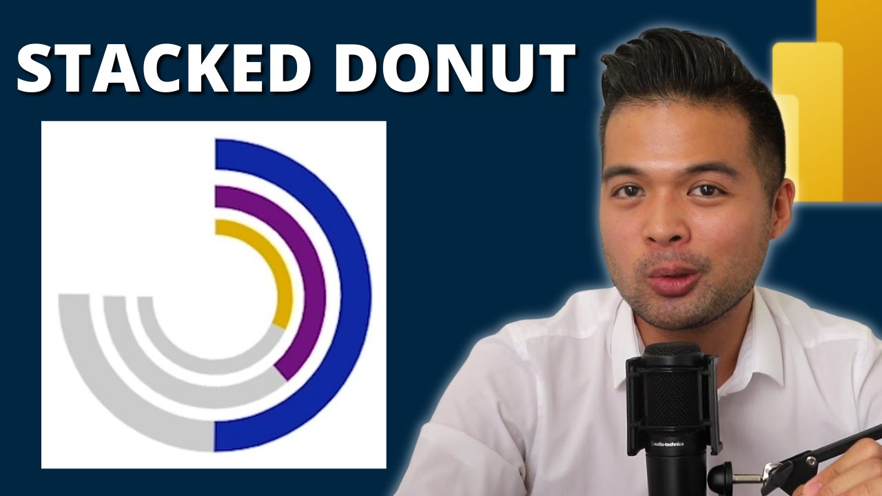 NO CUSTOM VISUAL STACKED DONUT CHART // How to create your own dynamic radial chart in Power BI