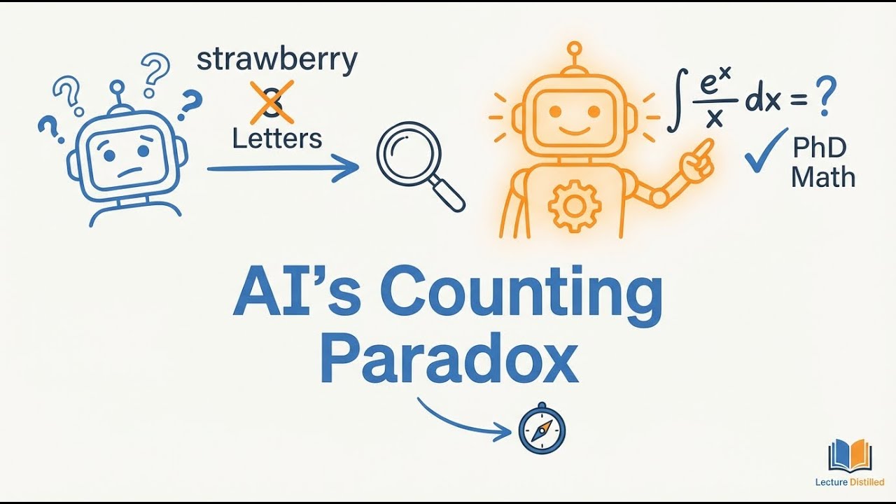 Why AI Fails at Counting Letters (But Solves PhD Math Problems)
