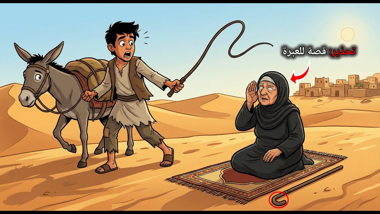 قصة العجوز العمياء التي طردها أهل القرية جميعاً.. فآواها شاب فقير في بيته المتهالك. حكاية رائعة