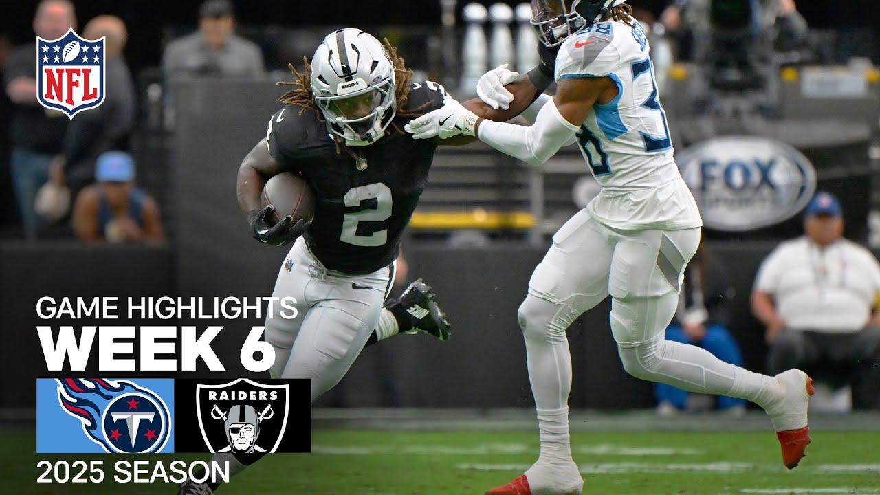Tennessee Titans vs. Las Vegas Raiders Game Highlights | NFL 2025 Season Week 6