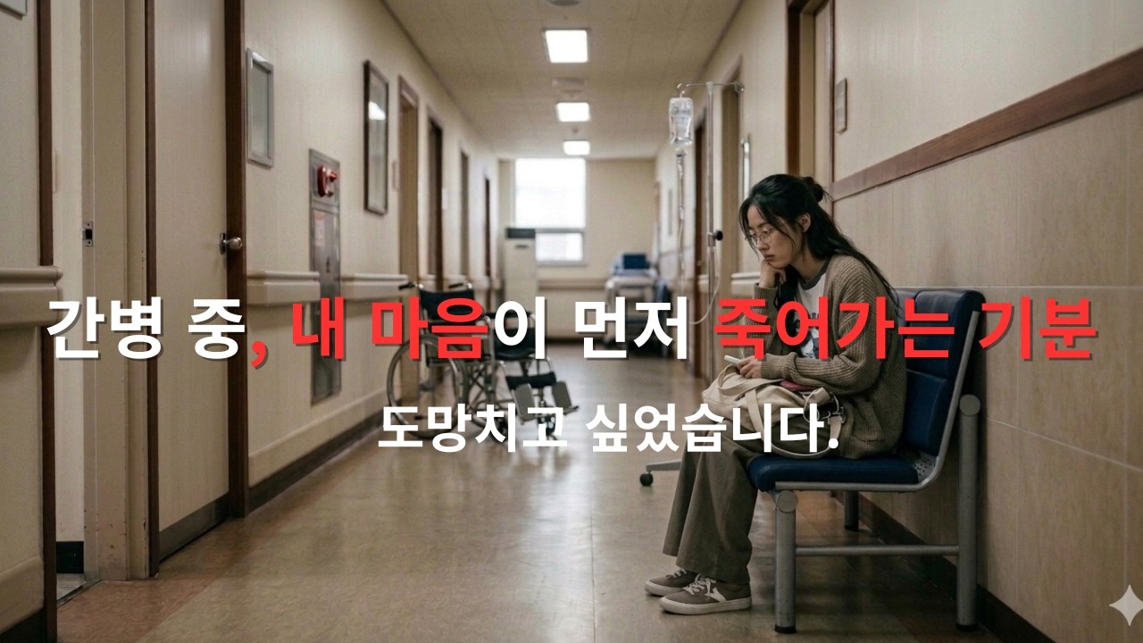 엄마 병실에서,,솔직히 도망치고 싶었습니다. #간병 #도망 #자존감 #인생