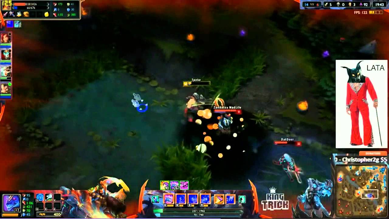 Trick2g D Cane Nasus Outplays and Disrespect