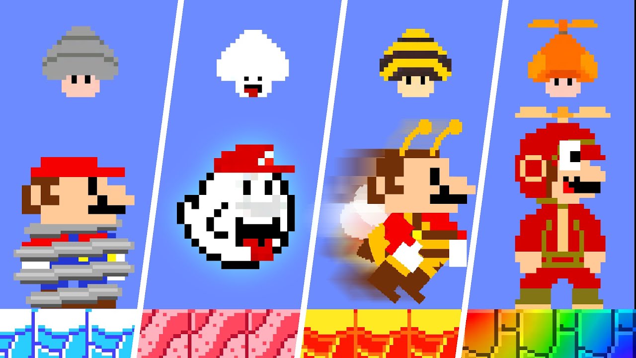 Mario vs Super Power: Can Mario Had NEW Custom Mushroom POWER UPS? | ADN MARIO GAME