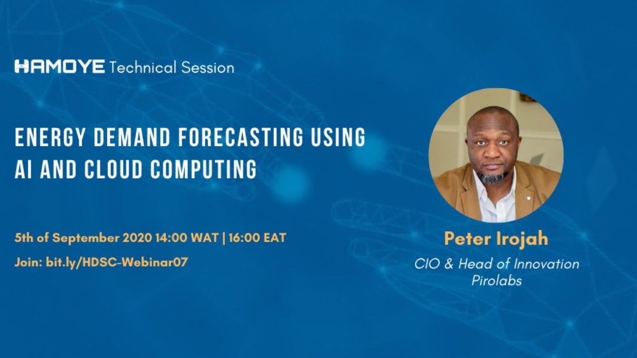 HDSC Webinar: Energy Demand Forecasting Using AI and Cloud Computing