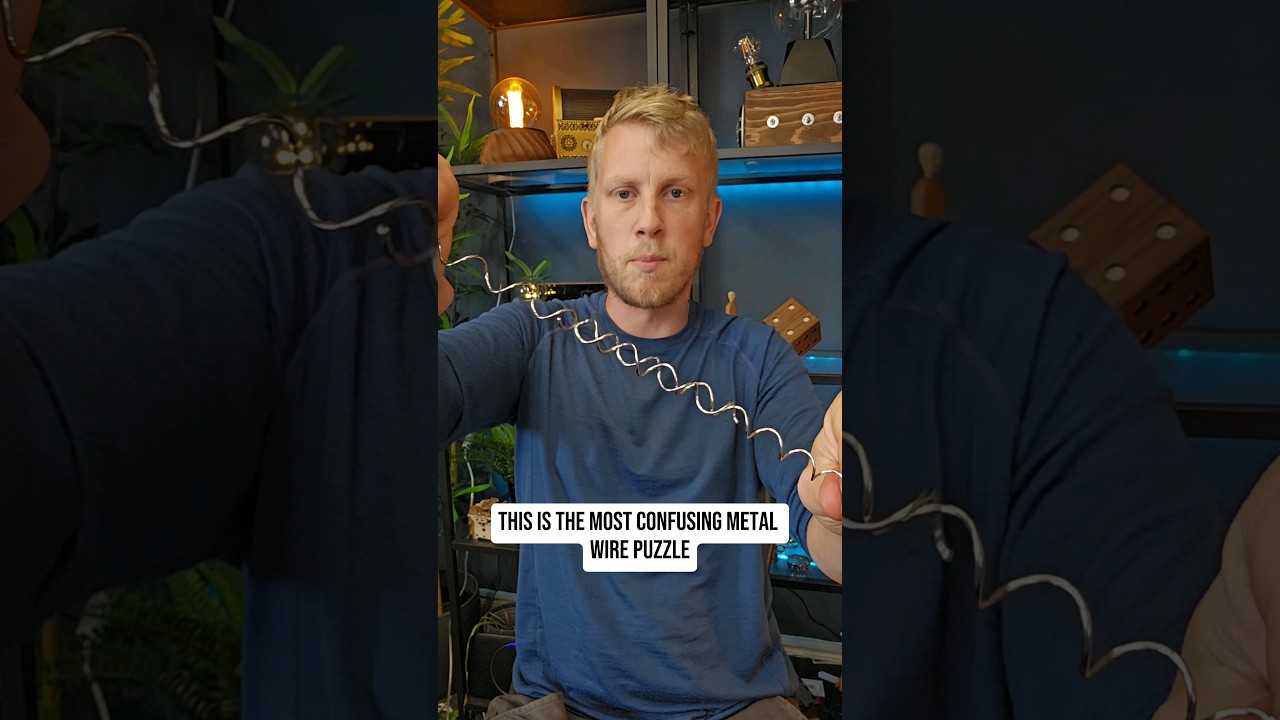 What is happening with this wire?!! #weird #illusion #puzzle #amazing