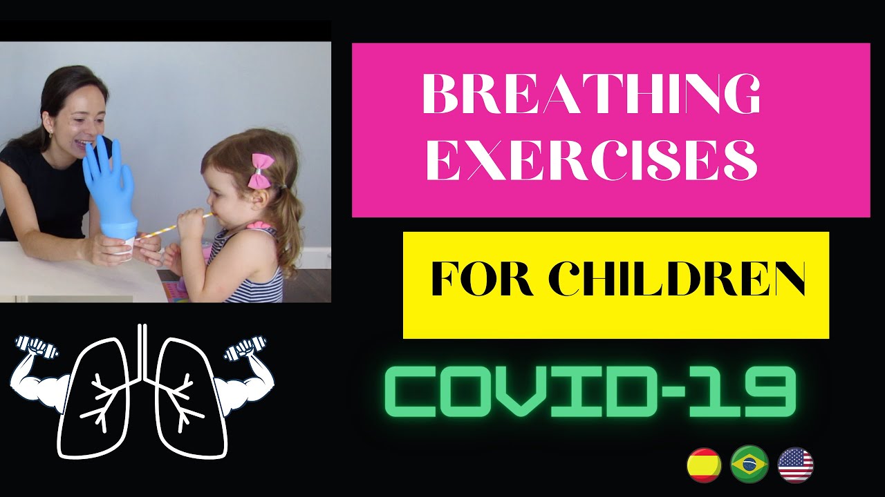 Exercícios respiratórios para crianças. WITH CC IN ENGLISH.