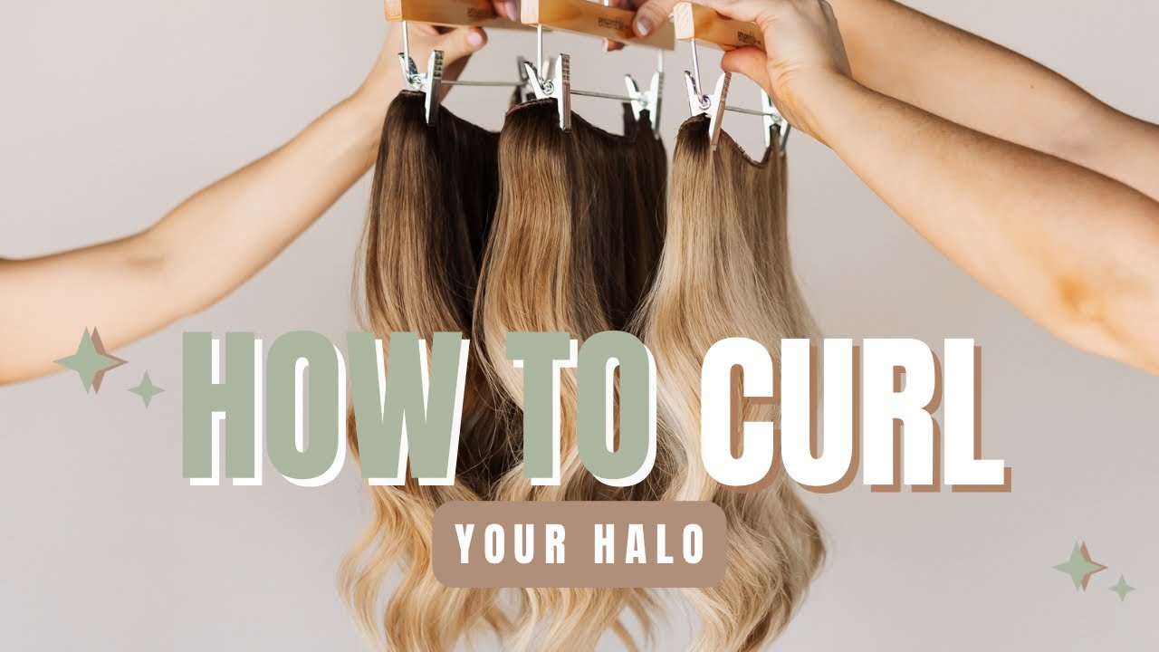 HOW TO: Curl your halo at home #tutorial #howtocurlhair #extensions