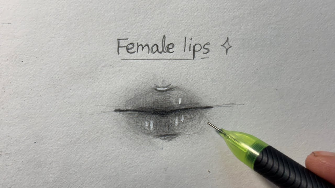 Draw Female Lips in 3 Minutes | Easy Step-by-Step Tutorial