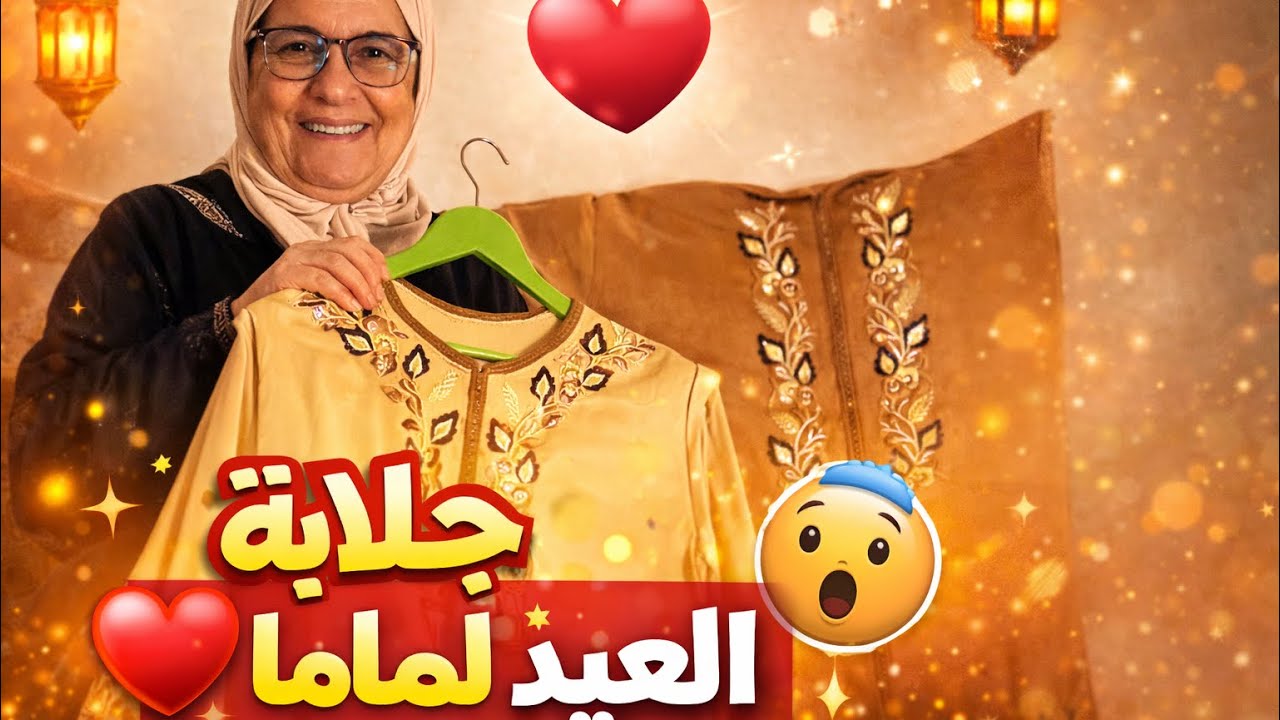 جلابية العيد لماما🤍اقل شيء تقدروه للي تعبت علينا✨😍🩷
