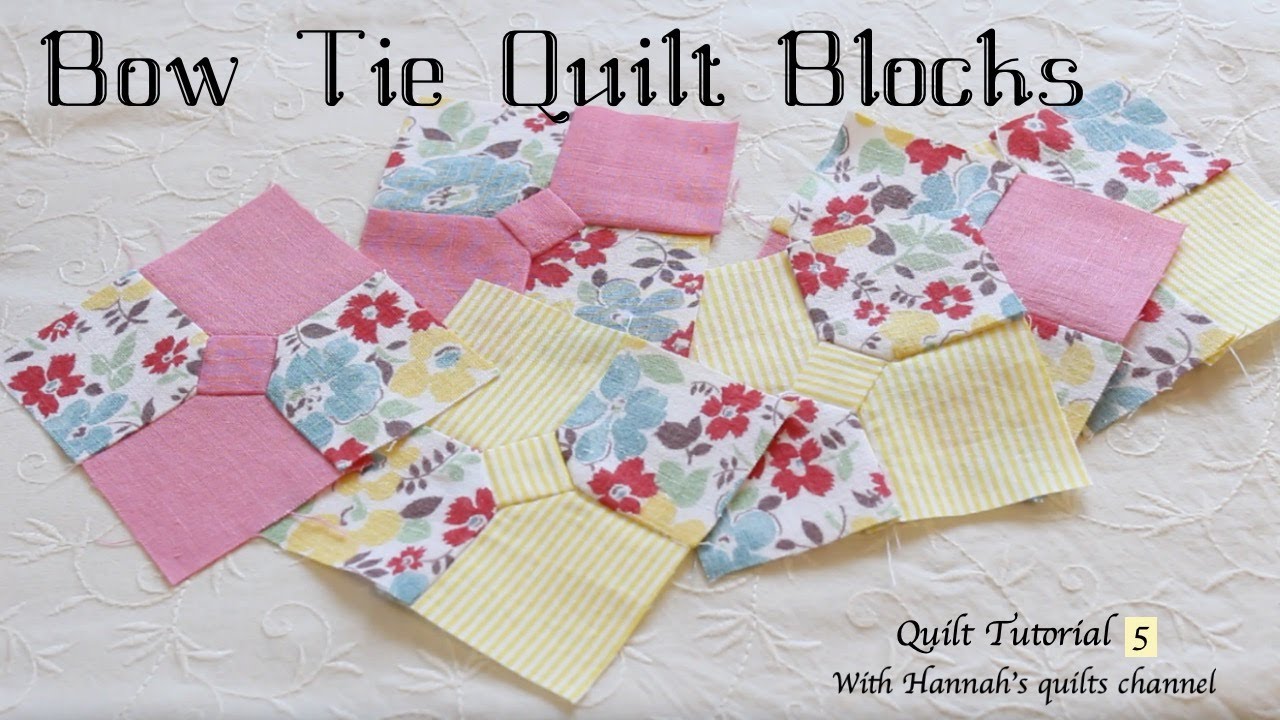 Bow tie quilt blocks/Make a bow tie quilt block/ easy quilting tutorial