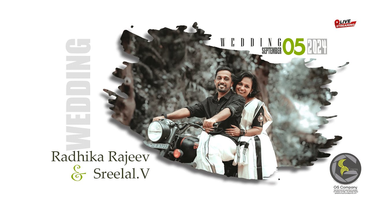 Wedding Ceremony of   RADHIKA RAJEEV & SREELAL //05.09.2024 //10 am onwards