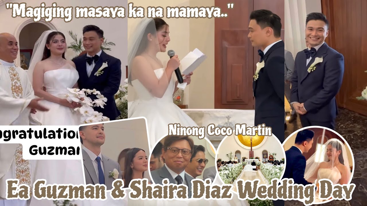 Ea Guzman & Shaira Diaz wedding day 💍 Ang wedding vows ni Shaira kay Ea unforgettable talaga