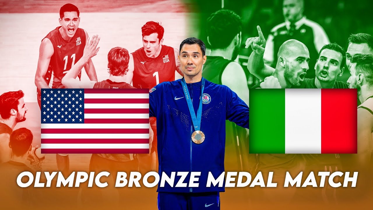 Reacting to USA vs. Italy Men's Volleyball 2024 Paris Olympics