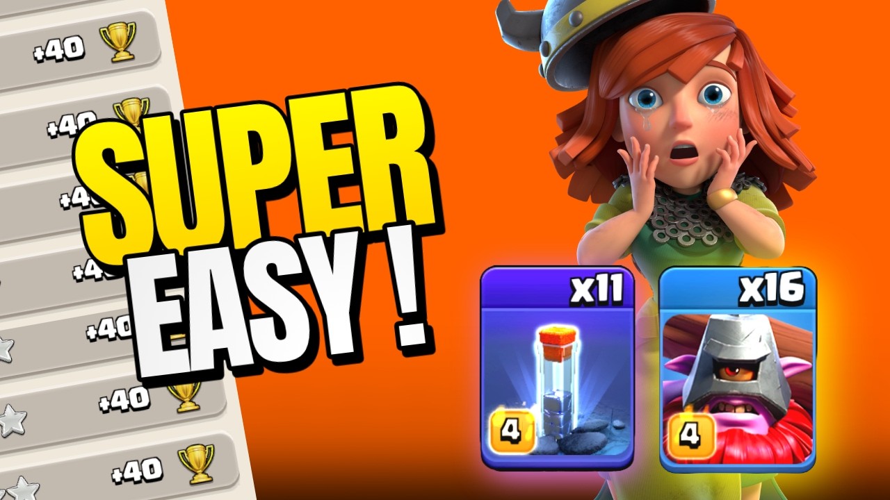 EASIEST STRATEGY in Ranked | Throwers + Totem Spell | TH18 Strategy | Clash of Clans