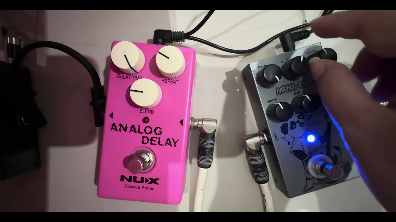 M-Wave mini efx + Nux analog delay