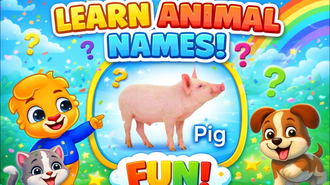 Learning Fruits, Animals & Objects 🍎🐶 | Baby Games for Toddlers