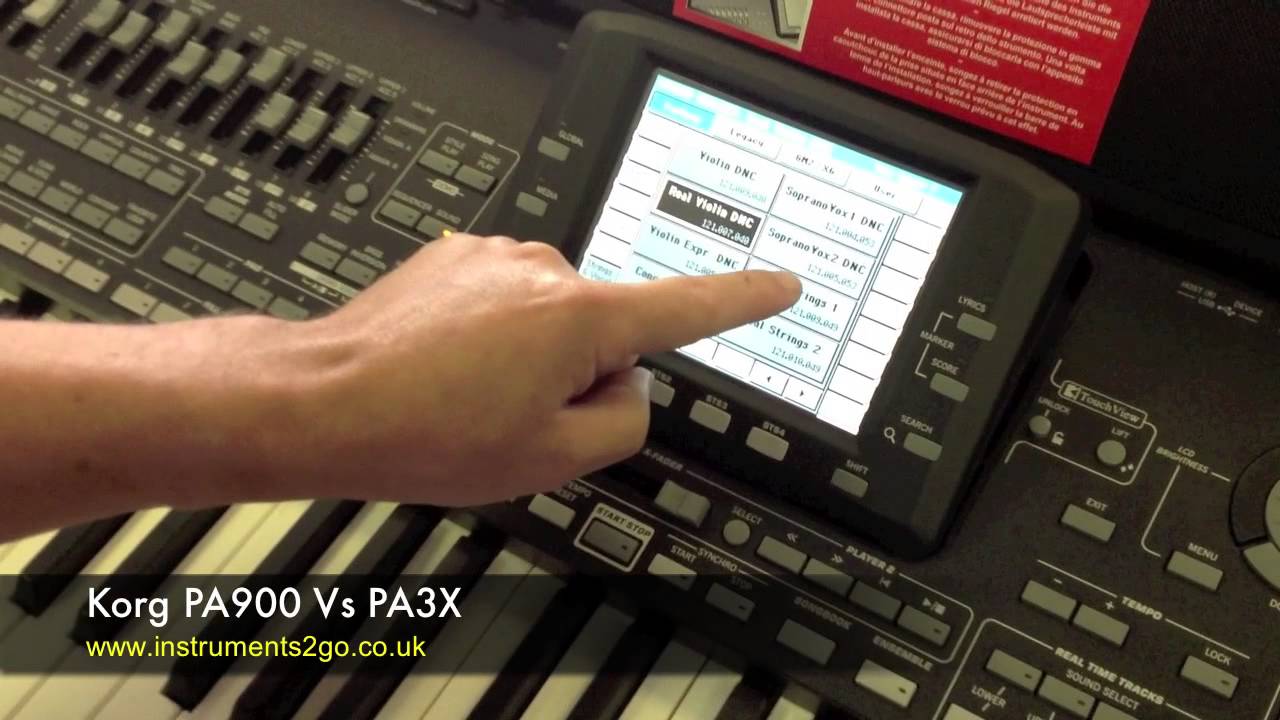 Korg PA900 vs Korg PA3X Keyboard Comparison