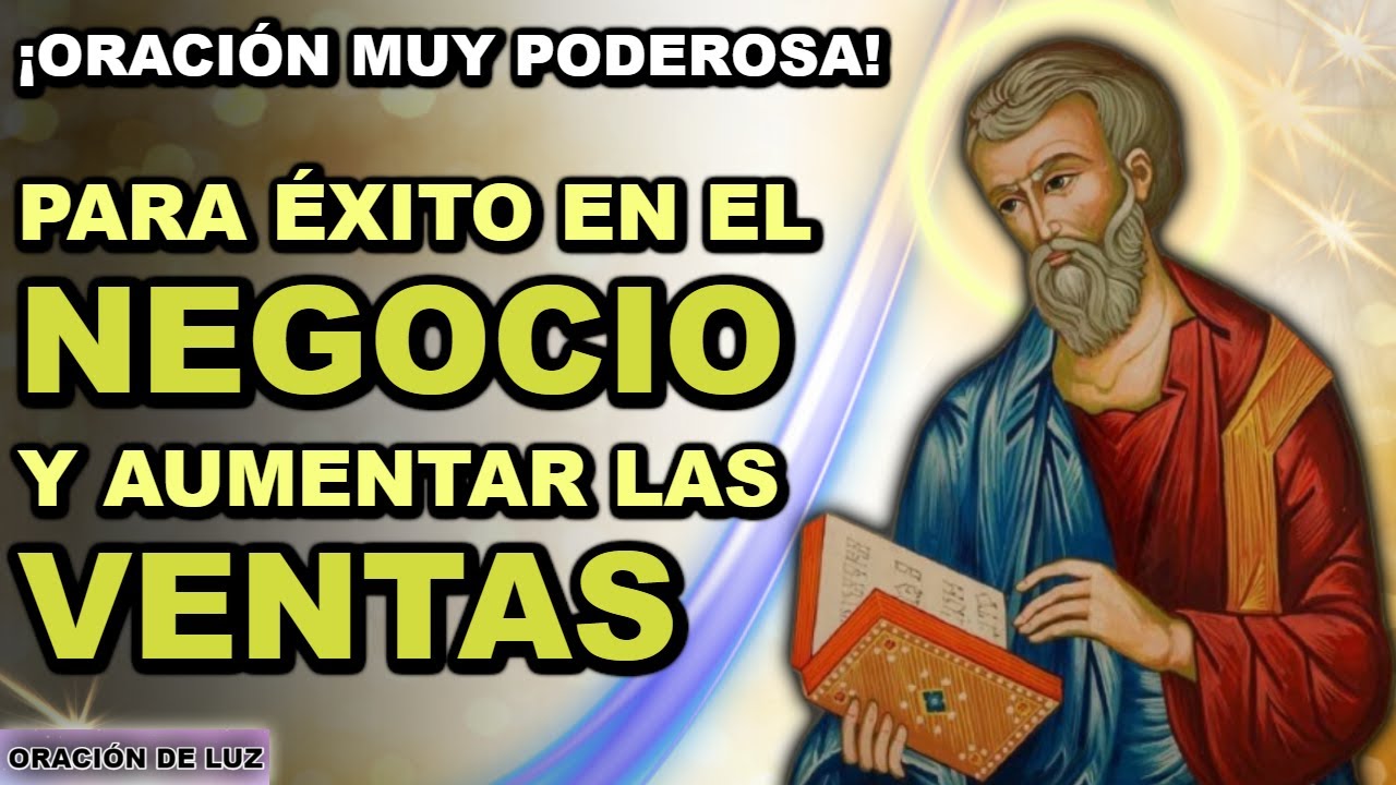 ORACIÓN A SAN MATEO PARA EL NEGOCIO, EL TRABAJO Y LAS VENTAS 🙏 ORACIÓN PARA LA PROSPERIDAD
