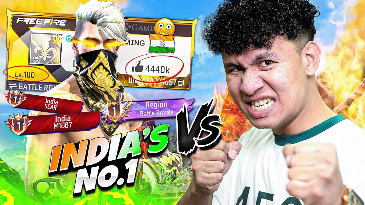 India’s 100 Lvl Top 1 Player Vs Tonde Gamer 😱