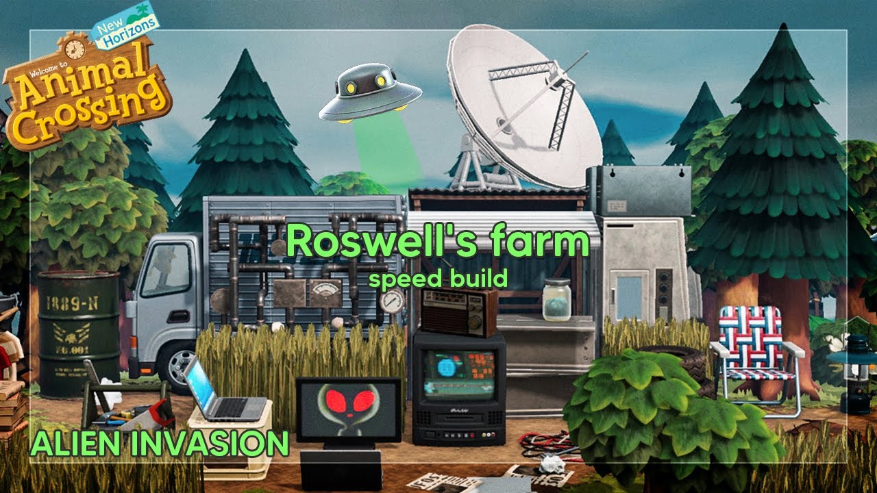 Ферма Розуэлла (Вторжение инопланетян) 👽🛸✨ Остров Farmcore в Animal Crossing // Скоростная сборка