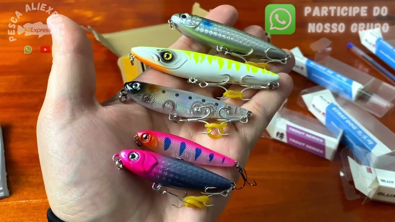 Iscas Artificiais Blux Replicas do Aliexpress - Será que são boas?