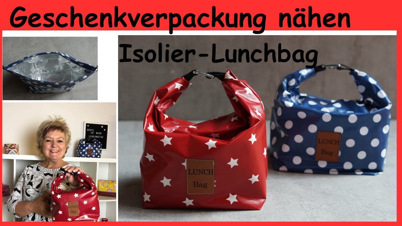 Isolier-Lunchbag mit praktischem Henkelverschluss 👍