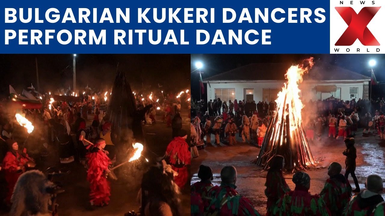 Bulgarian Kukeri Dancers Perform Ritual Dance To Drive Away Evil Spirits | NewsX World