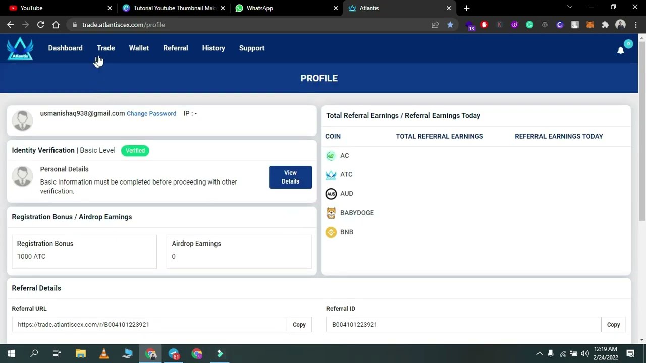 ATC NEW UPDATE | WITHDRAW ATC COIN HINDI | Atlantis Exchange