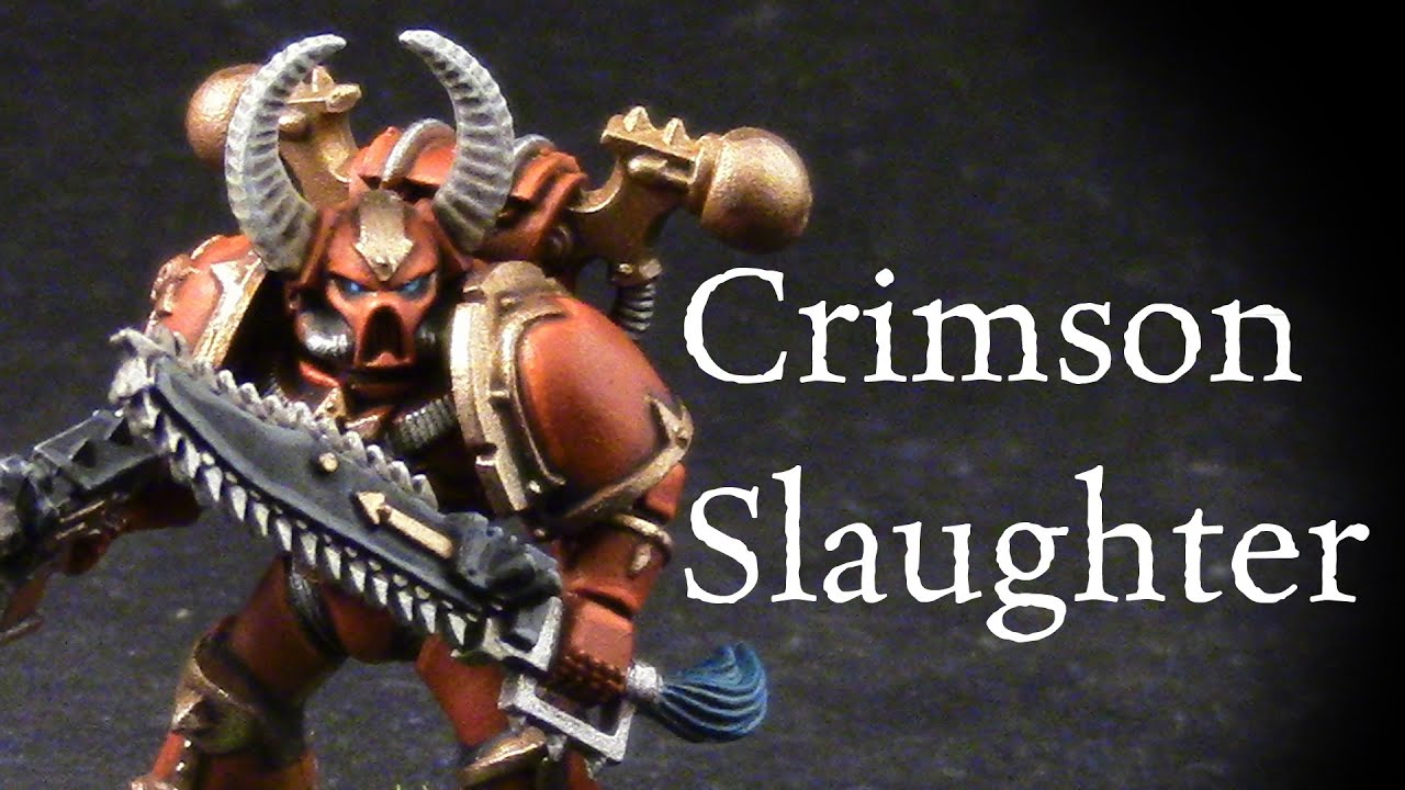 How to paint Crimson Slaughter Chaos Space Marines