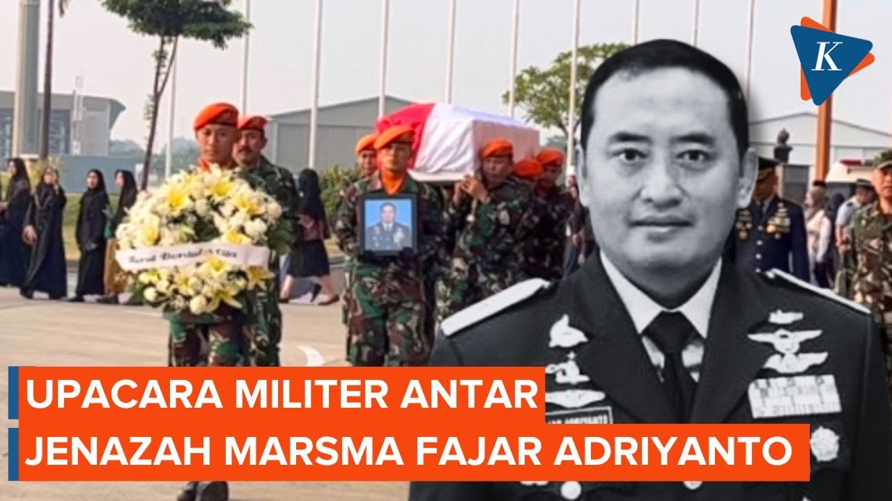 Upacara Militer Antarkan Marsma TNI Fajar Adriyanto ke Peristirahatan Terakhir...