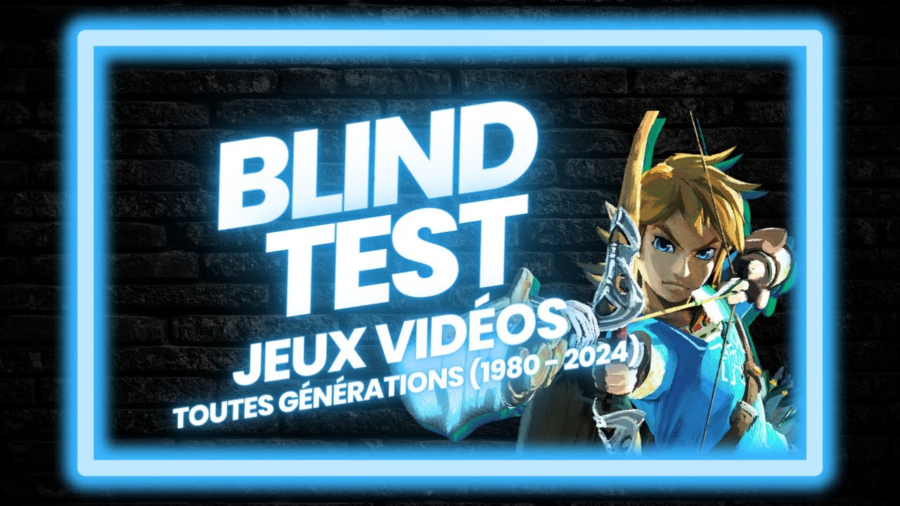 BLIND TEST TOUTES GENERATIONS - Jeux vidéos 1980 à 2024 - 80 extraits