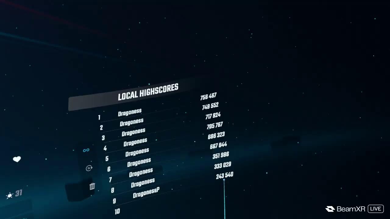 Chillin and vibing in  Beat Saber