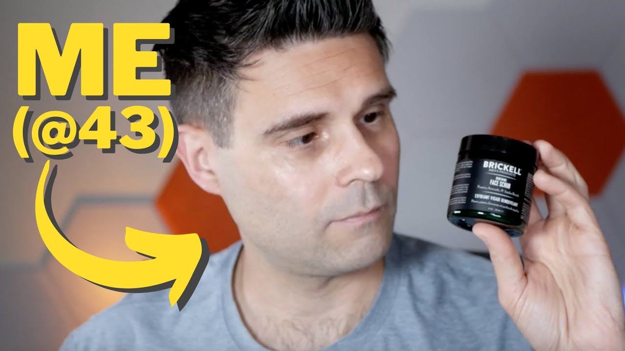 I'm 43 And Use The Brickell Men Renewing Face Scrub, Review