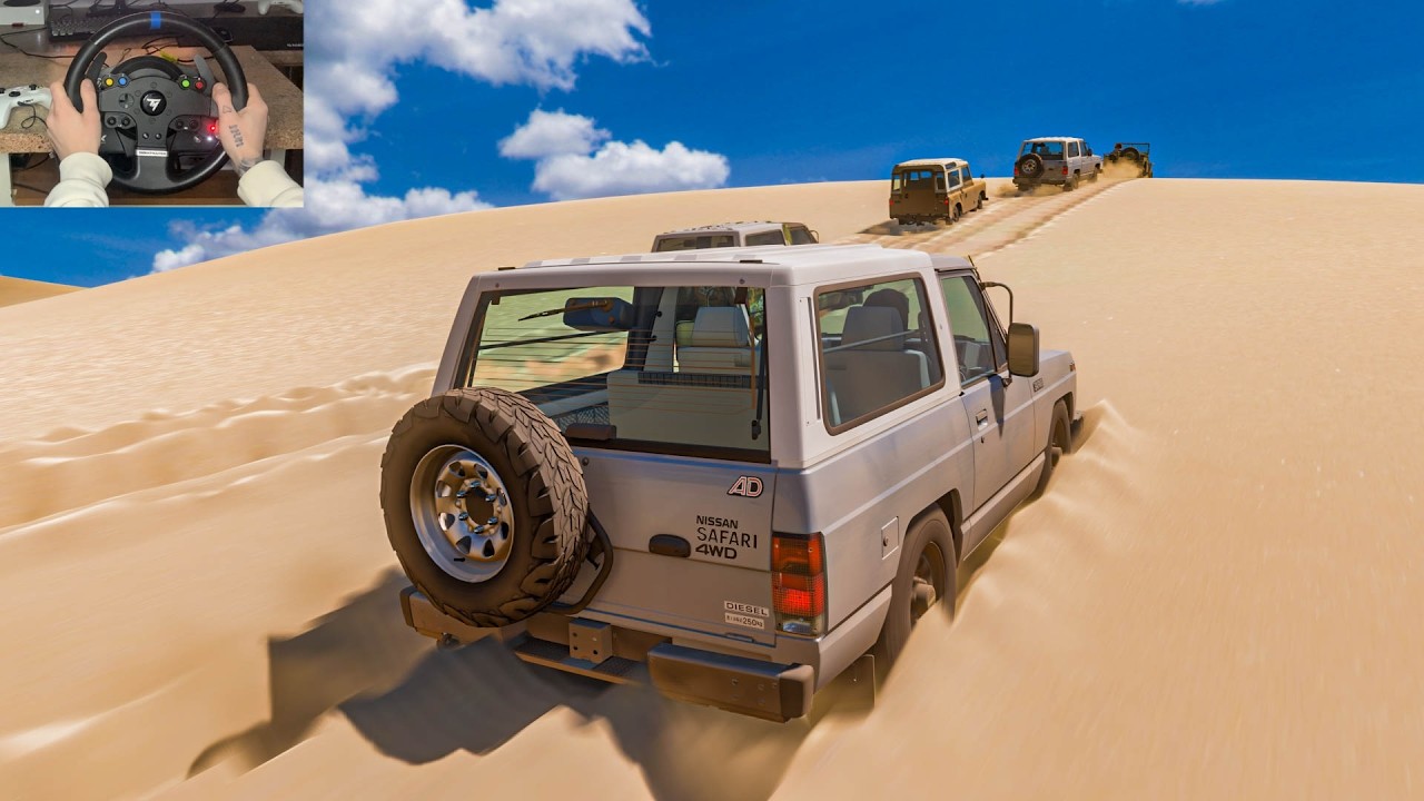 Nissan Safari & 4x4 Pickup Cars Offroad | Forza Horizon 5 Steering Wheel Gameplay