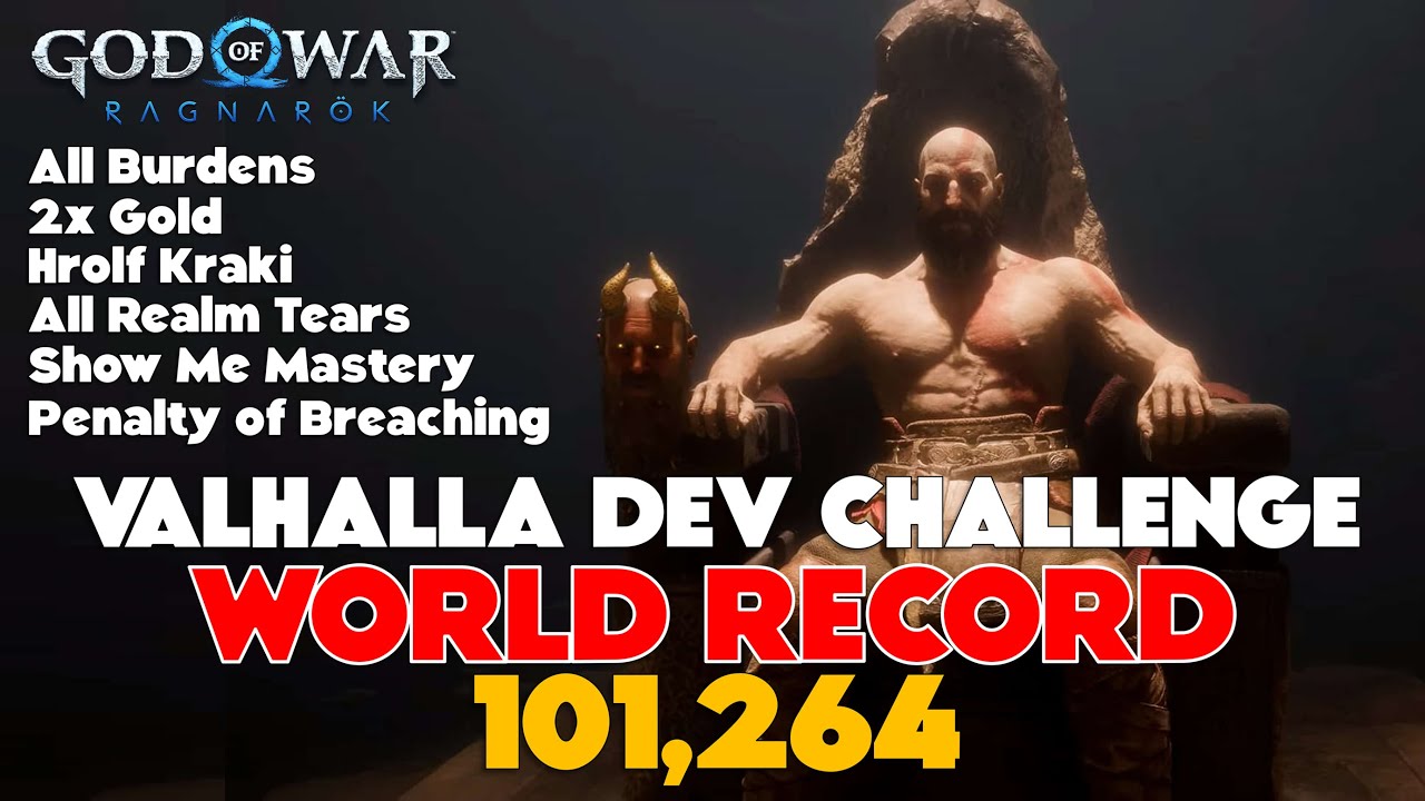 *First Ever 101K World Record* Penalty of Breaching Dev Challenge - God of War Ragnarök Valhalla