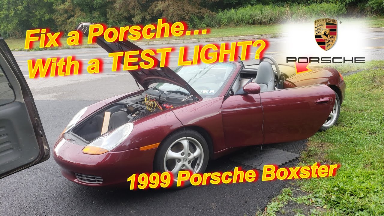 Fix a Porsche...With a TEST LIGHT?! (Convertible Top)