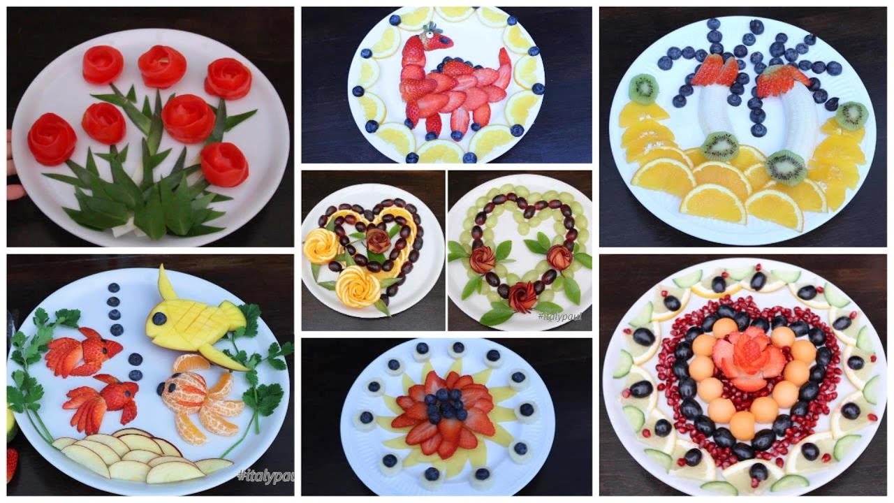 🔴[1 HOUR] Super Salad Decoration ideas | Animals Fish, Dinosaurs, Salad decorations ideas