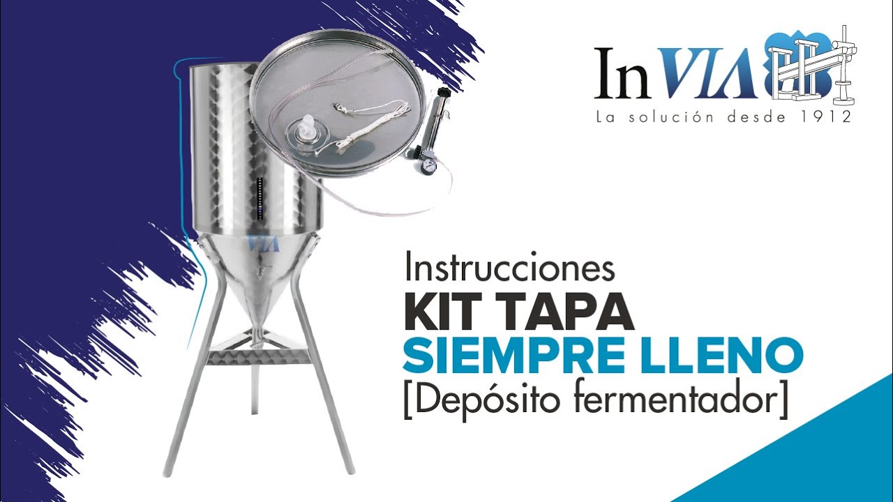 Instalación Kit Siempre Lleno Deposito Fermentador | Como poner tapa siempre lleno | Cámara inflable
