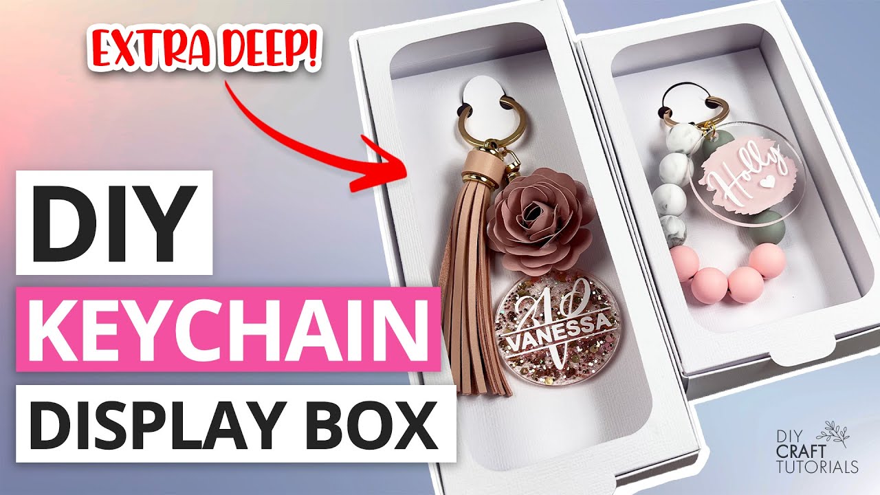 KEYCHAIN DISPLAY BOX TUTORIAL |  DIY CRAFT TUTORIALS