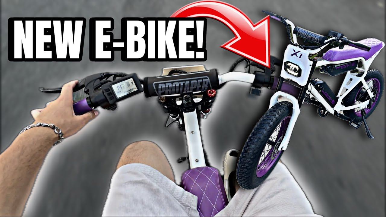UNBOXING MY NEW E-BIKE!!😈 (FULLY CUSTOMIZED MACFOX X1S)