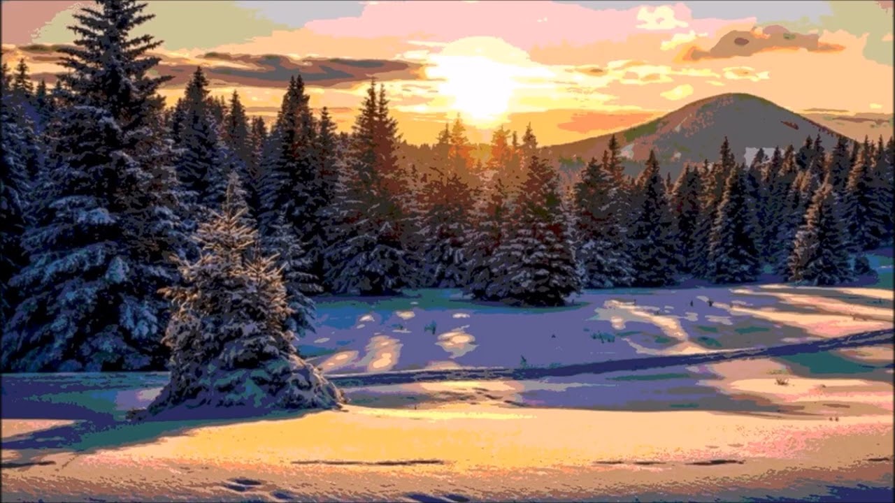 Winter sunset (Original relaxing piano solo music)