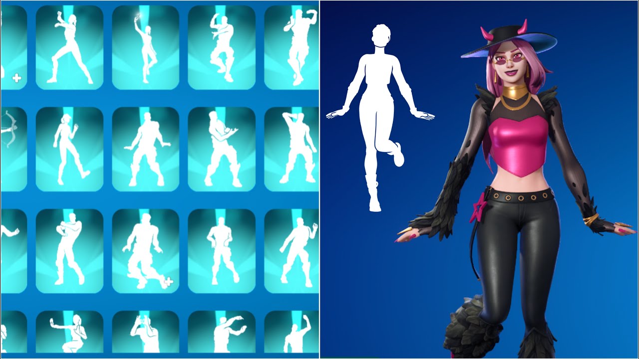 ALL FORTNITE ICON SERIES & NEW TIKTOK EMOTES! (HARPY HAZE)